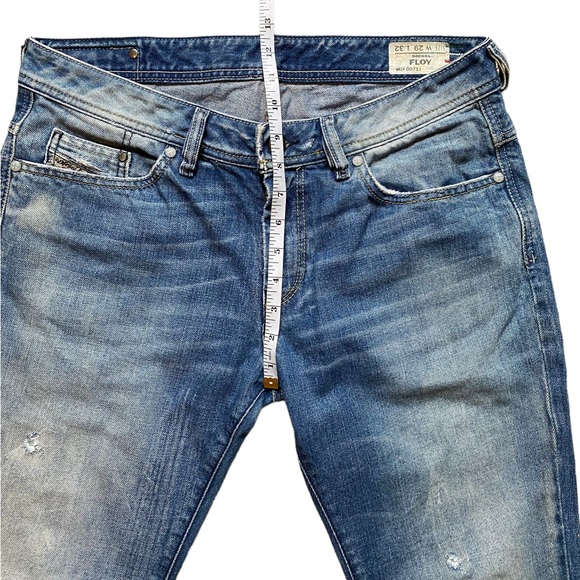 Diesel Women’s Denim “Floy” Size W29 L32 Straight Leg Jeans Distressed EUC - Picture 13 of 16